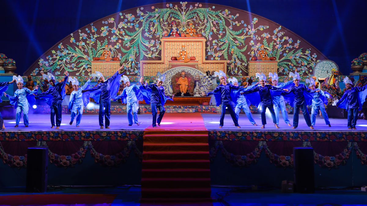 Children perform a traditional dance