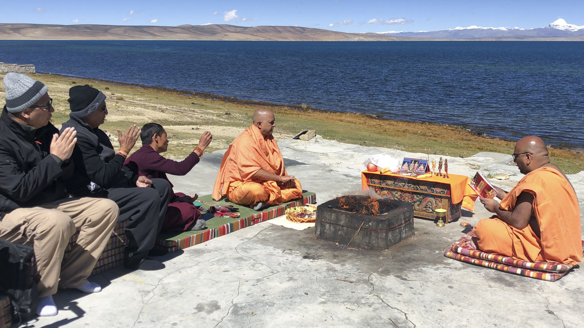 HH Pramukh Swami Maharaj Memorial at Lake Manasarovar