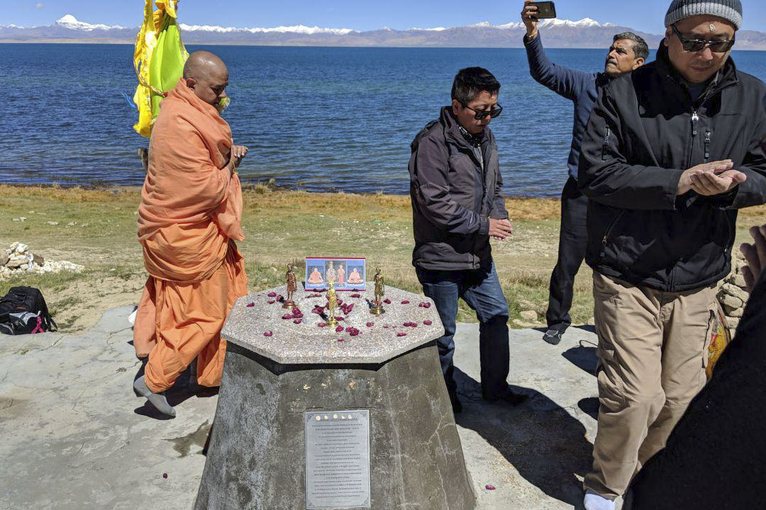 HH Pramukh Swami Maharaj Memorial at Lake Manasarovar