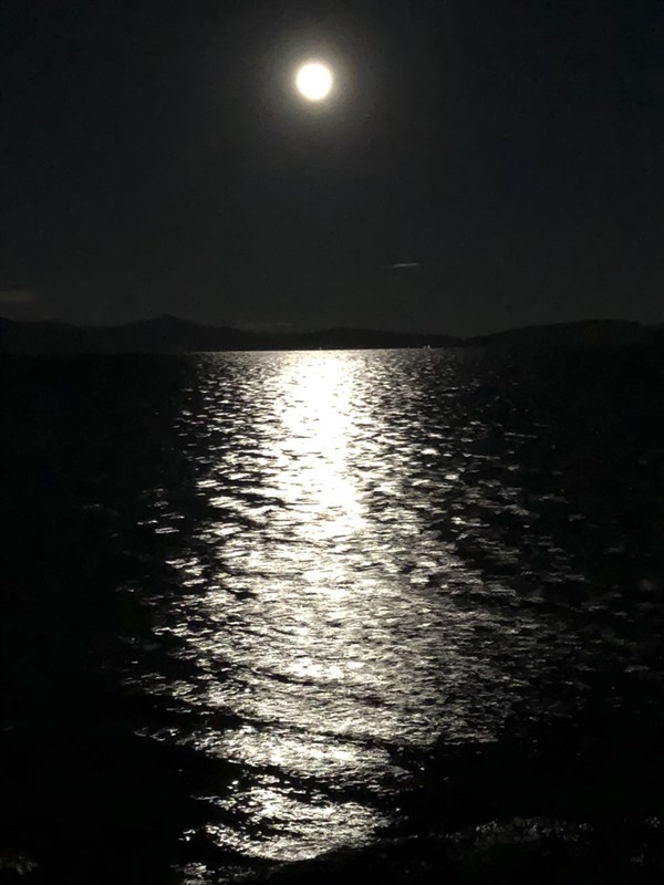 Lake Manasarovar at night