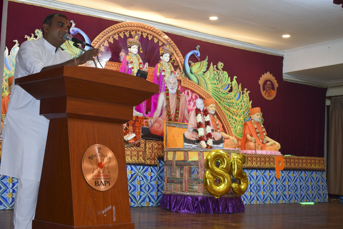 85th Birthday Celebration of Pragat Brahmaswarup Mahant Swami Maharaj, Lusaka