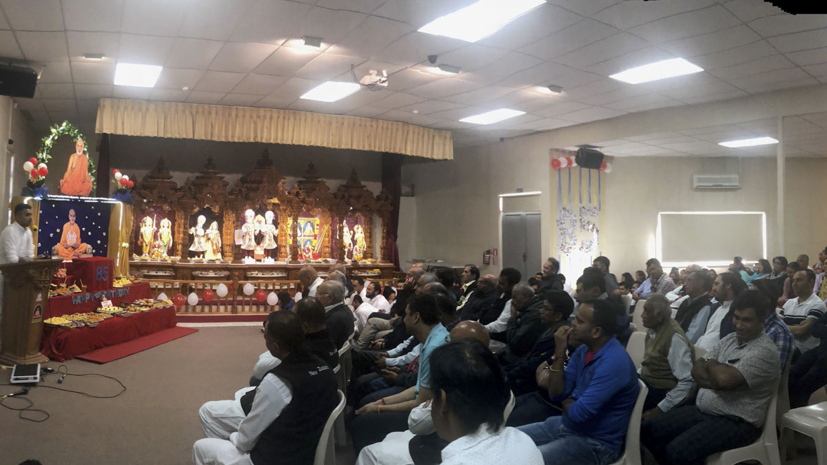 85th Birthday Celebration of Pragat Brahmaswarup Mahant Swami Maharaj, Wellington