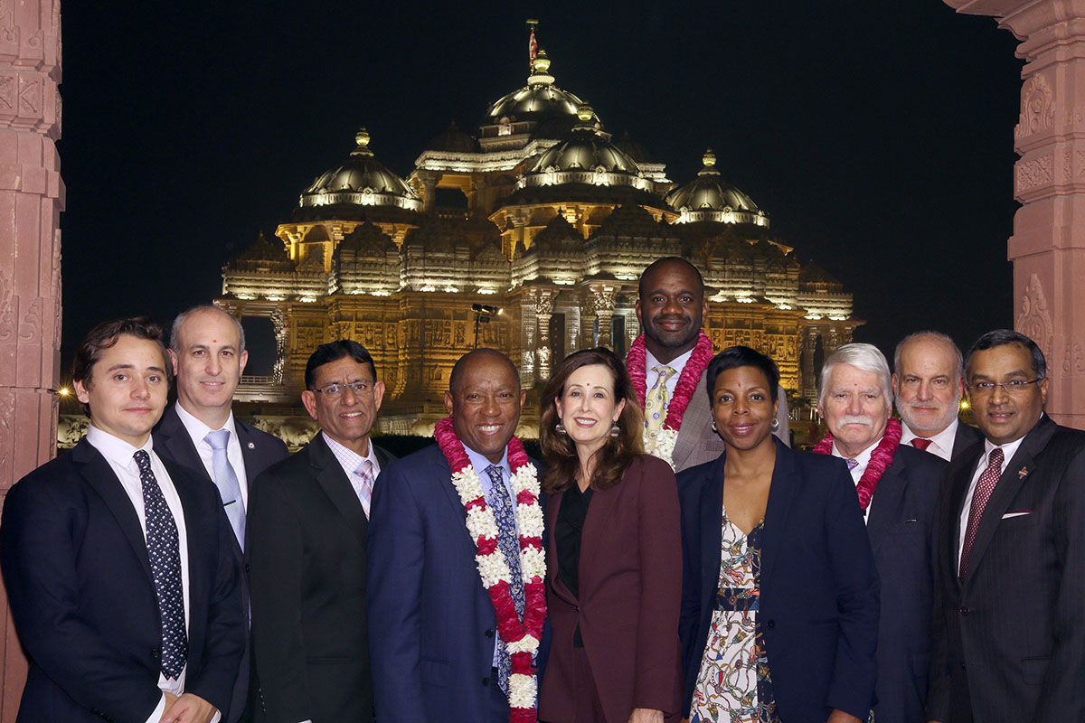 Houston Mayor Sylvester Turner Visits Akshardham