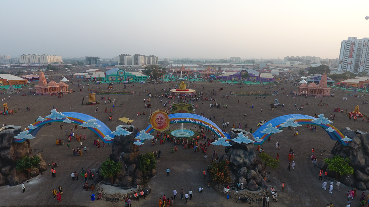Aerial view of Swaminarayan Nagar