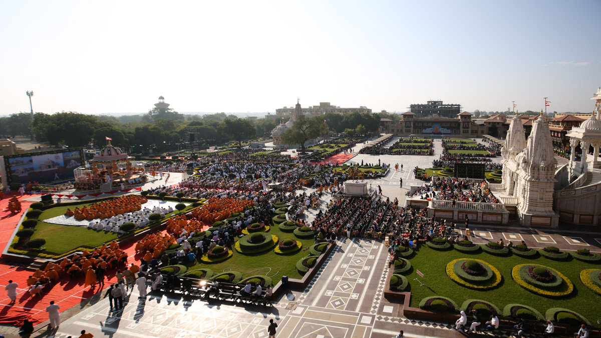 Vedic Shilanyas Ceremony of Pramukh Swami Maharaj’s Smruti Mandir