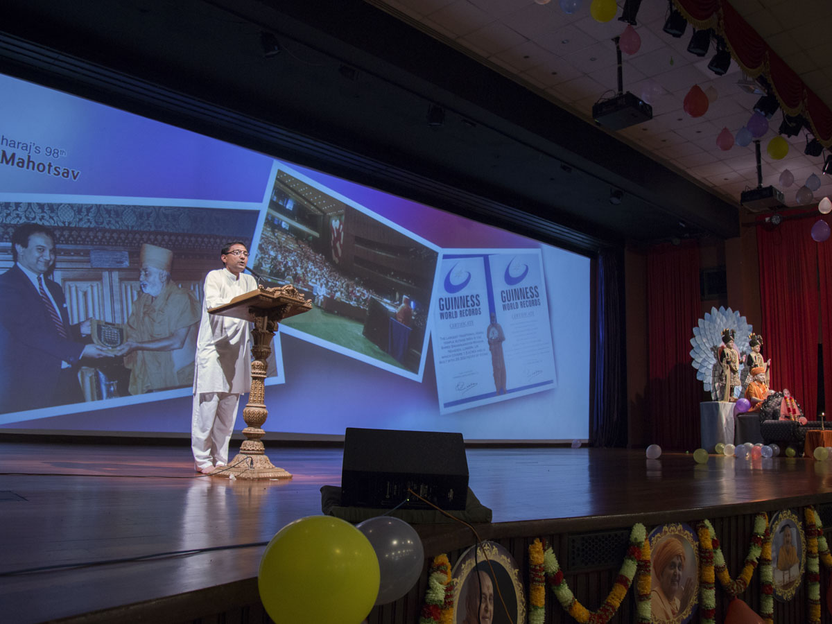 98th Birthday Celebration of Brahmaswarup Pramukh Swami Maharaj, Nairobi