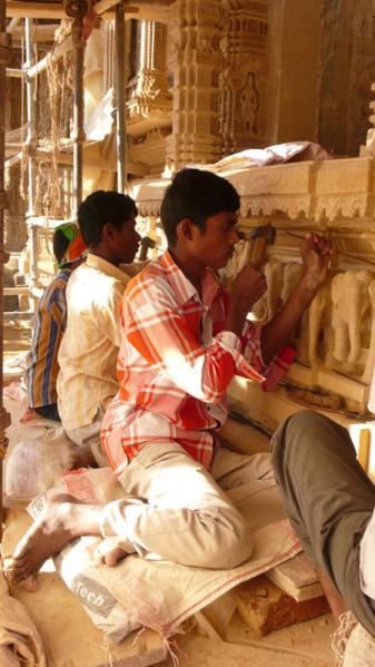 Ongoing construction of new shikharbaddh mandir near Gunatitanand Swami's birthplace