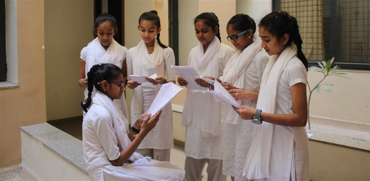 Students appearing for Adhiveshan