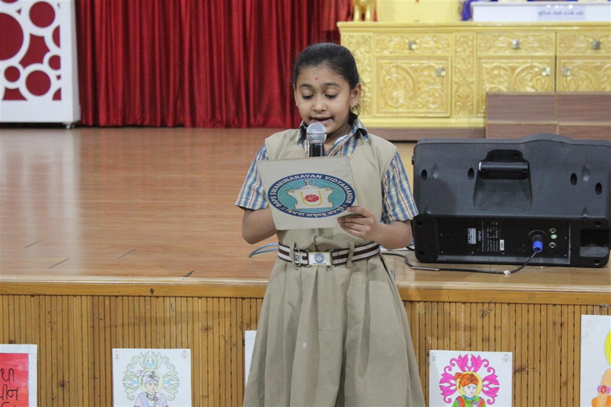 Students were felicitated for achieving high ranks in Adhiveshan in a special assembly