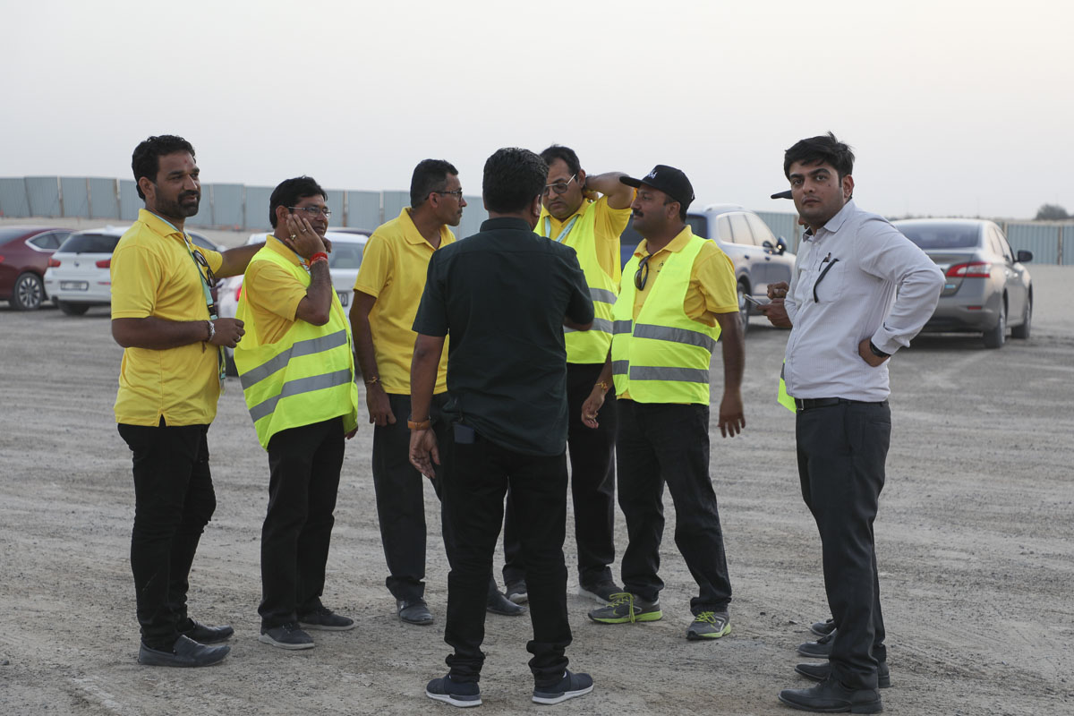 Parking volunteers on site