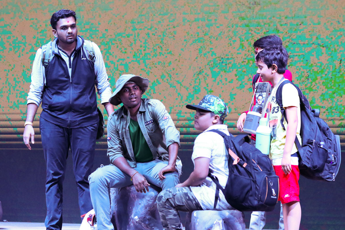A skit presentation by balaks and karyakars