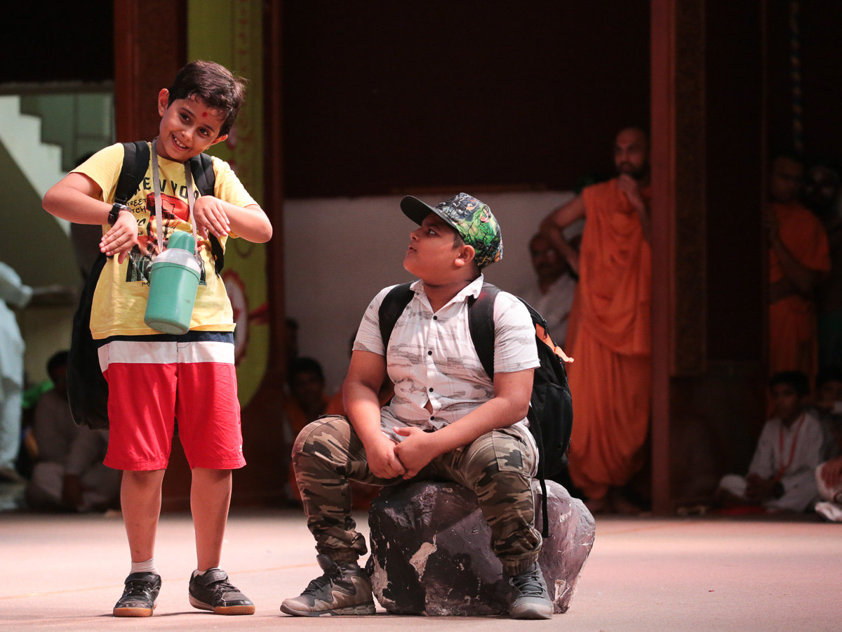 A skit presentation by children