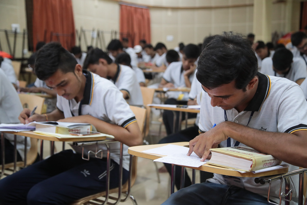 Yuvaks during the Essay Writing competition