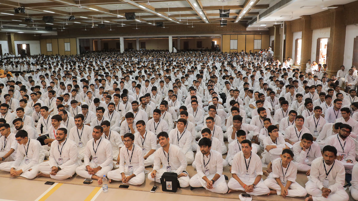 Youths during the shibir