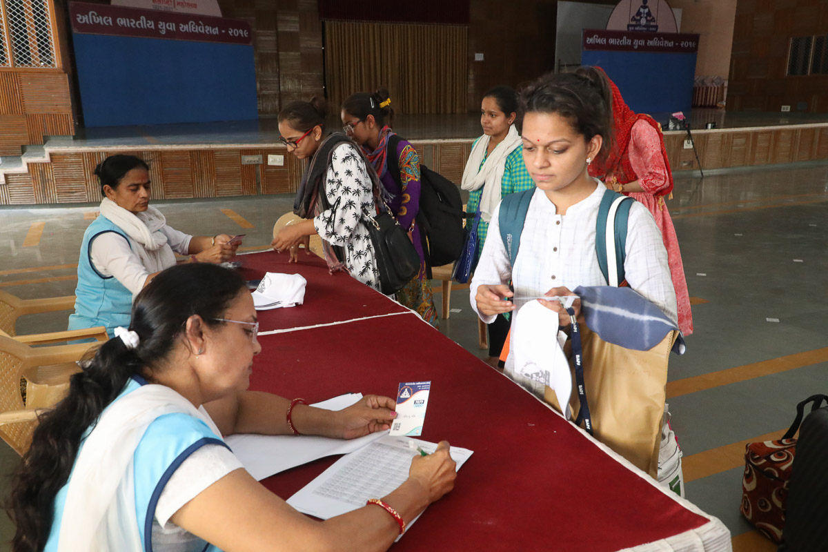 Registration desk