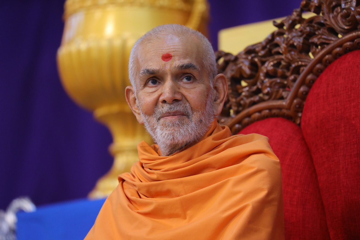 Swamishri during the assembly