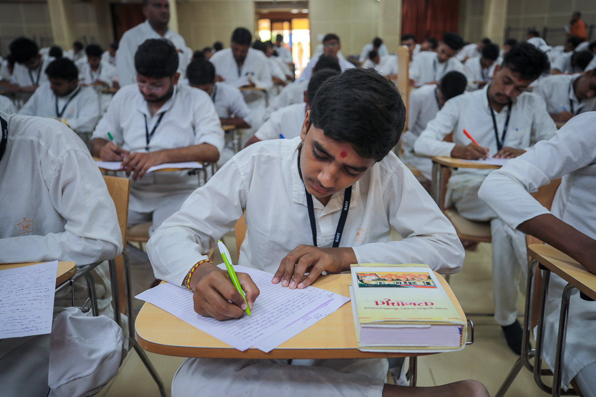 Yuvaks during the Essay Writing competition