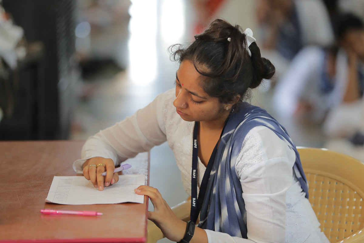 Yuvatis during the Essay Writing competition