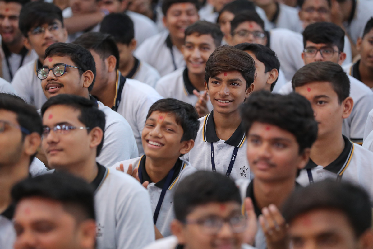 Youths during the shibir