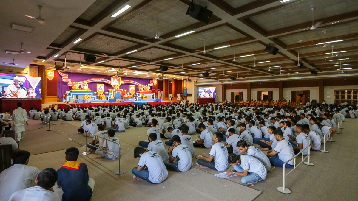 Youths during the shibir