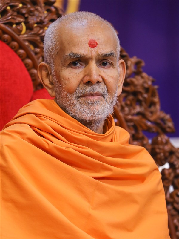 Swamishri during the assembly