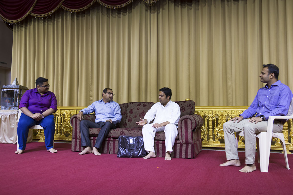 A skit presentation by devotees