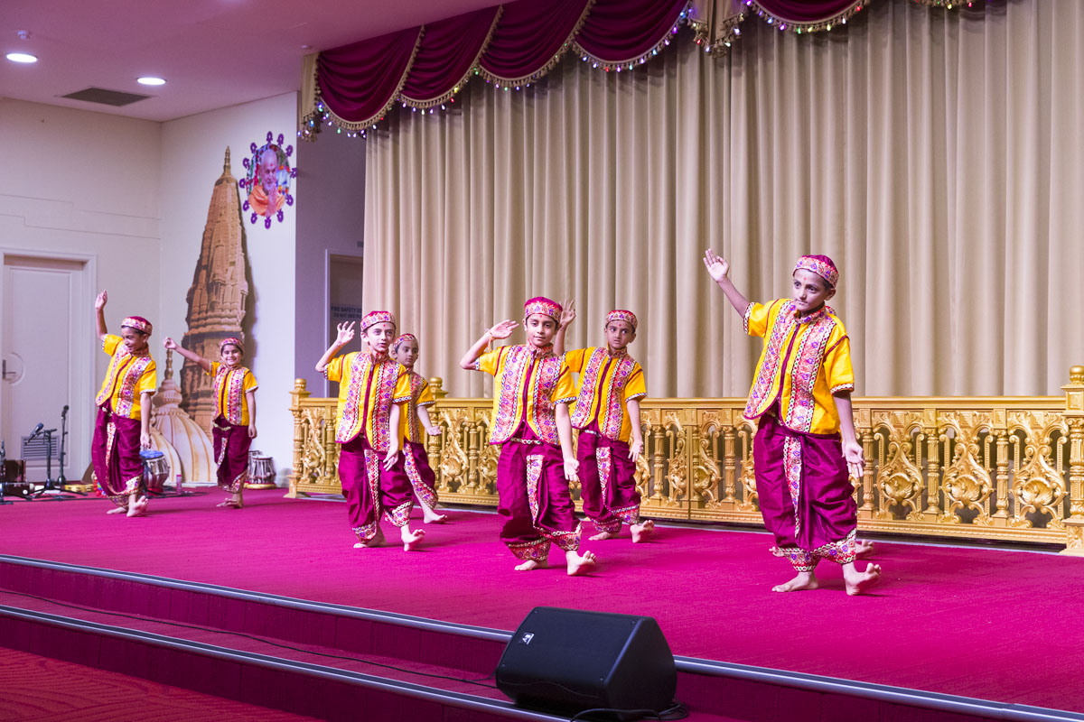 Children perform a traditional dance