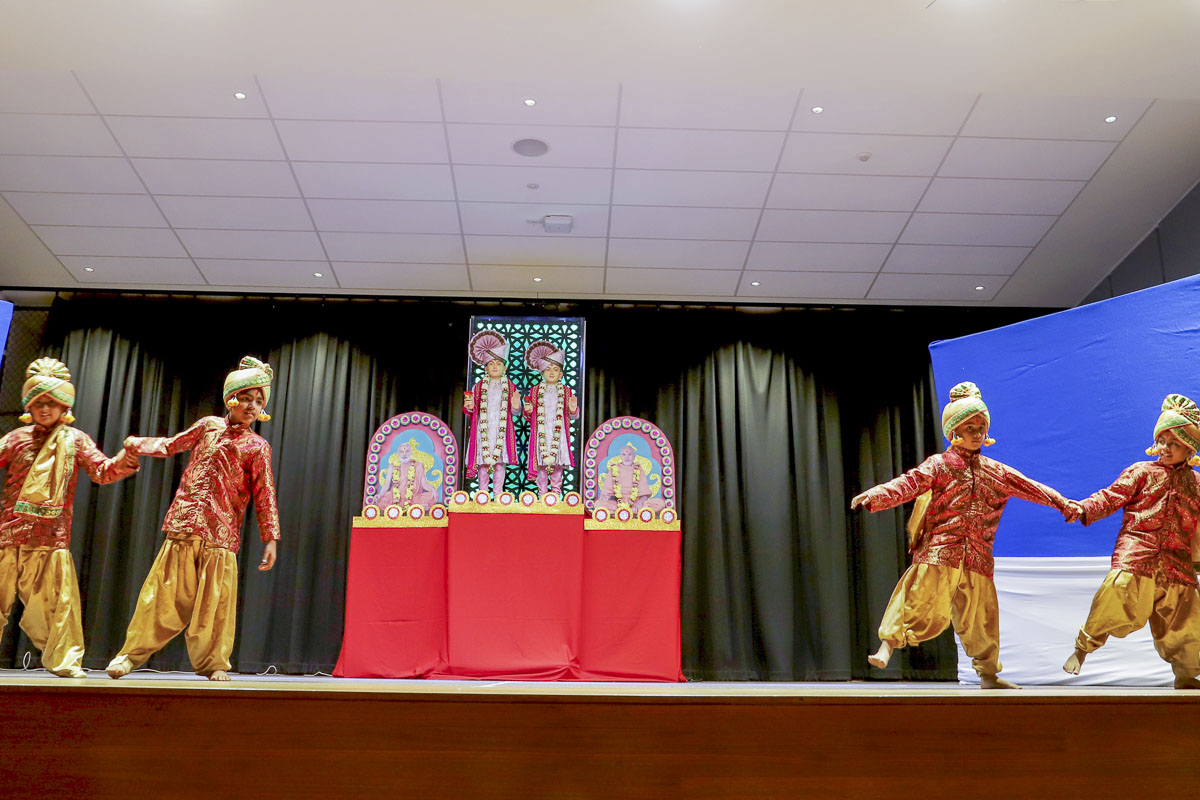 Children perform a traditional dance