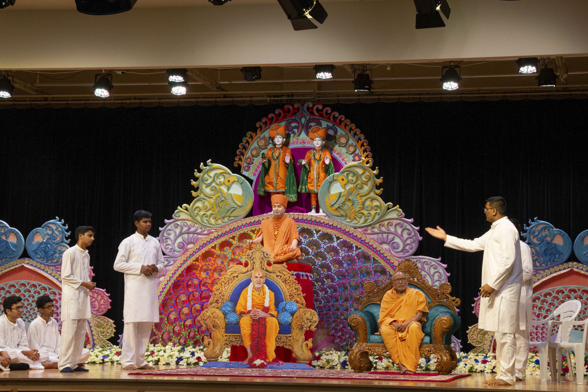 A skit presentation by youths
