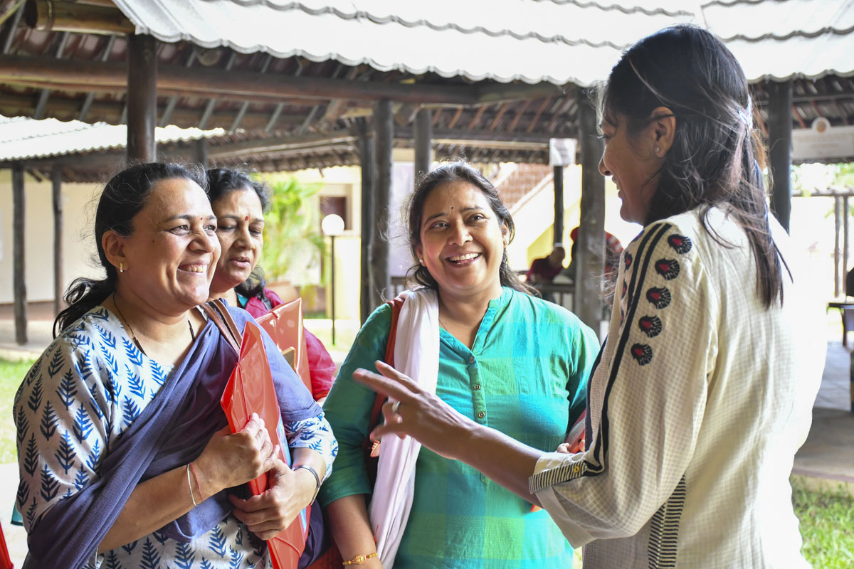 Karyakars converse with each other