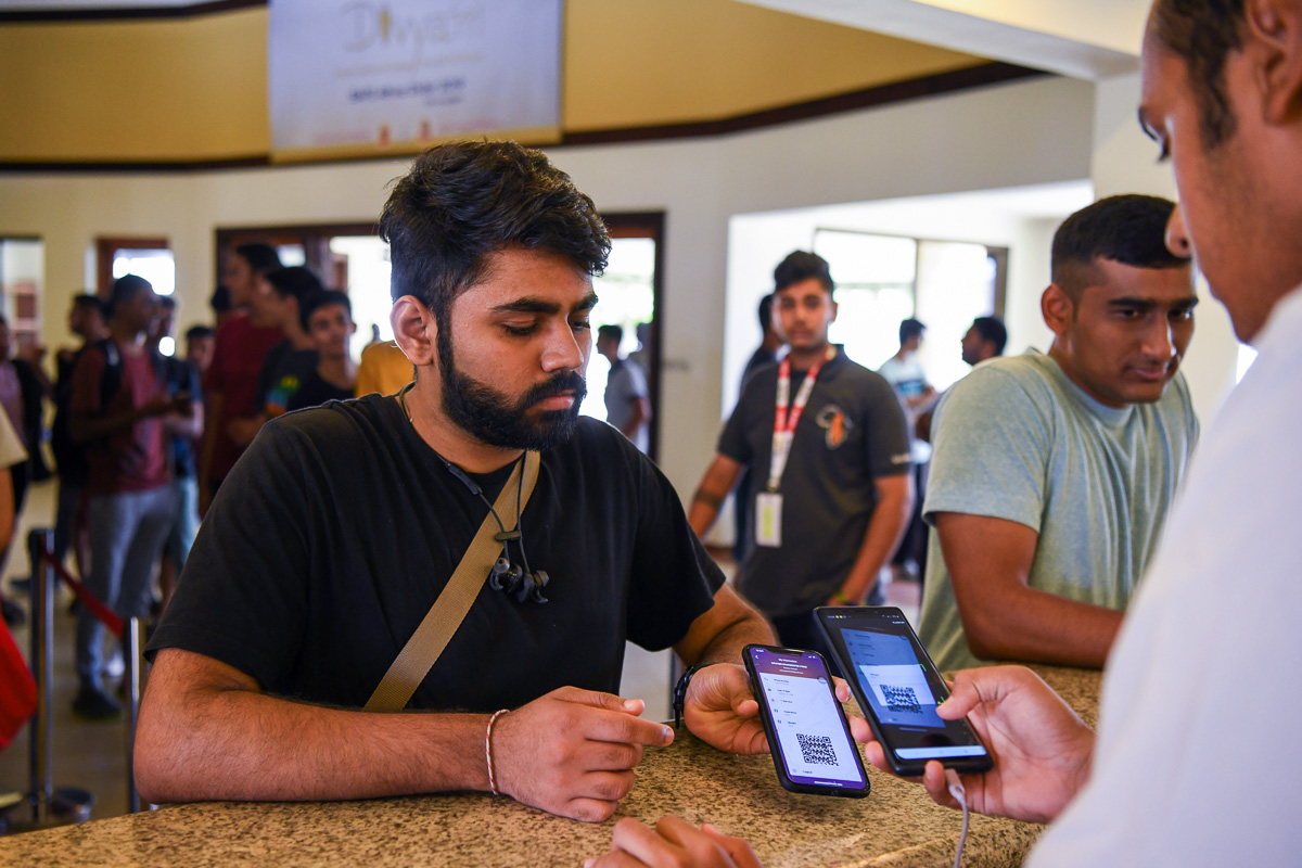 Kishores check in for the shibir