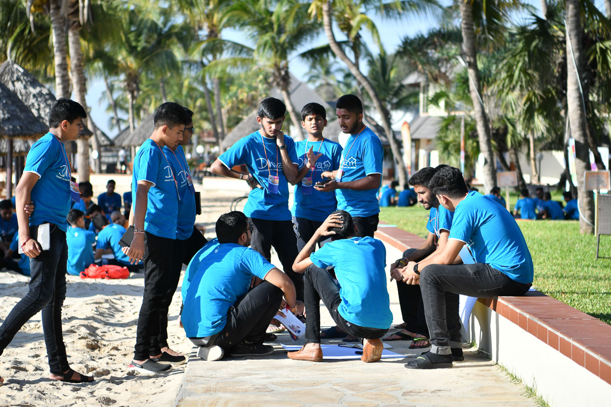 Kishores during the shibir
