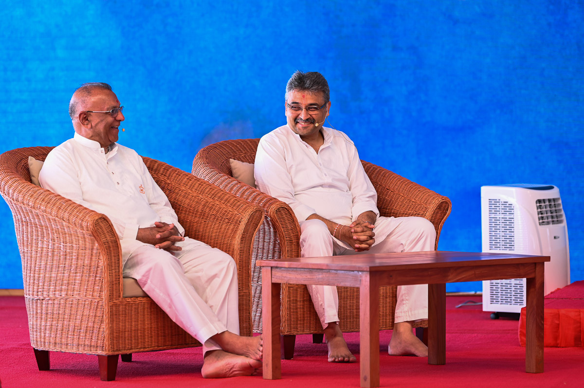 Karyakars during an activity