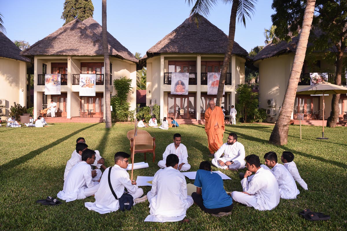 Kishores during the shibir