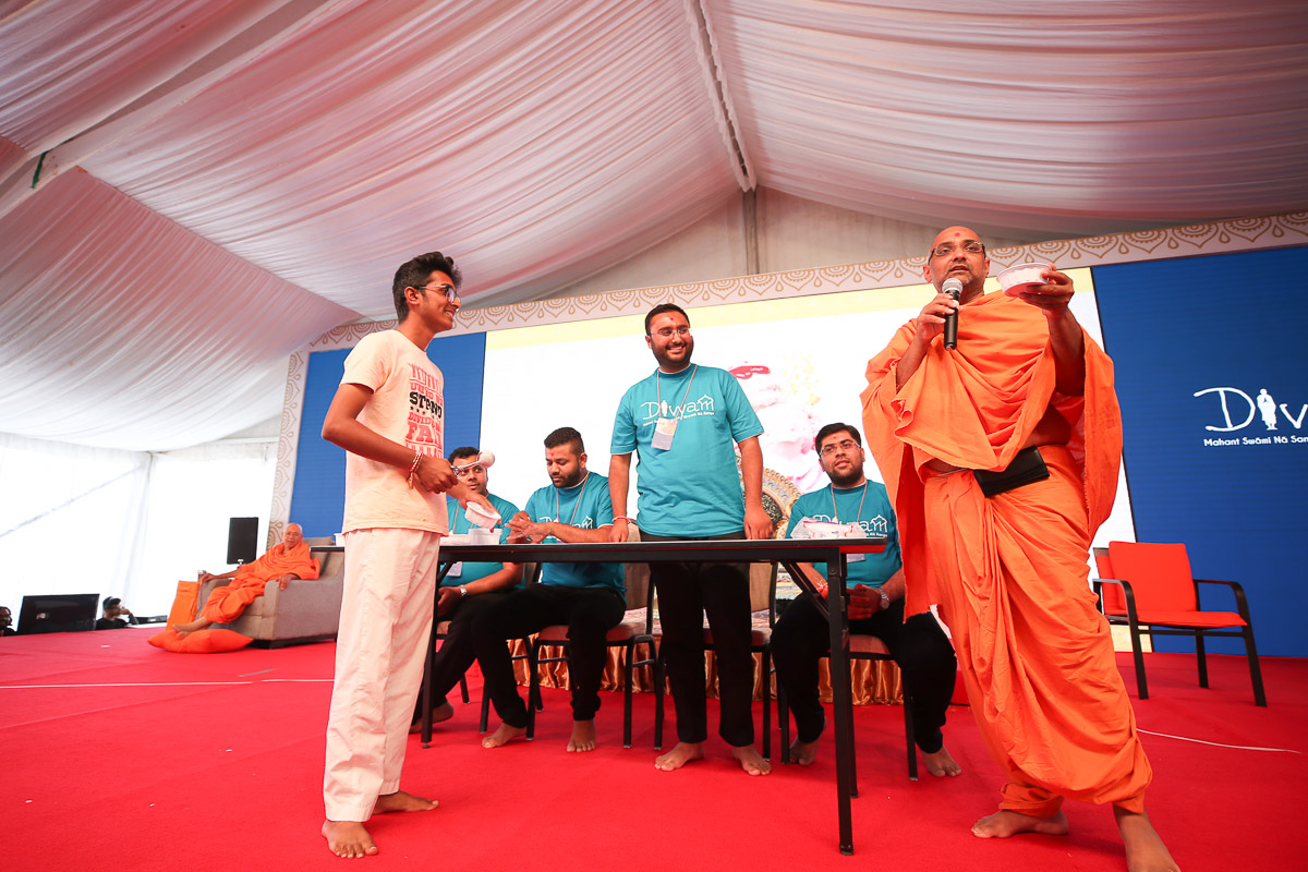 Karyakars during an activity