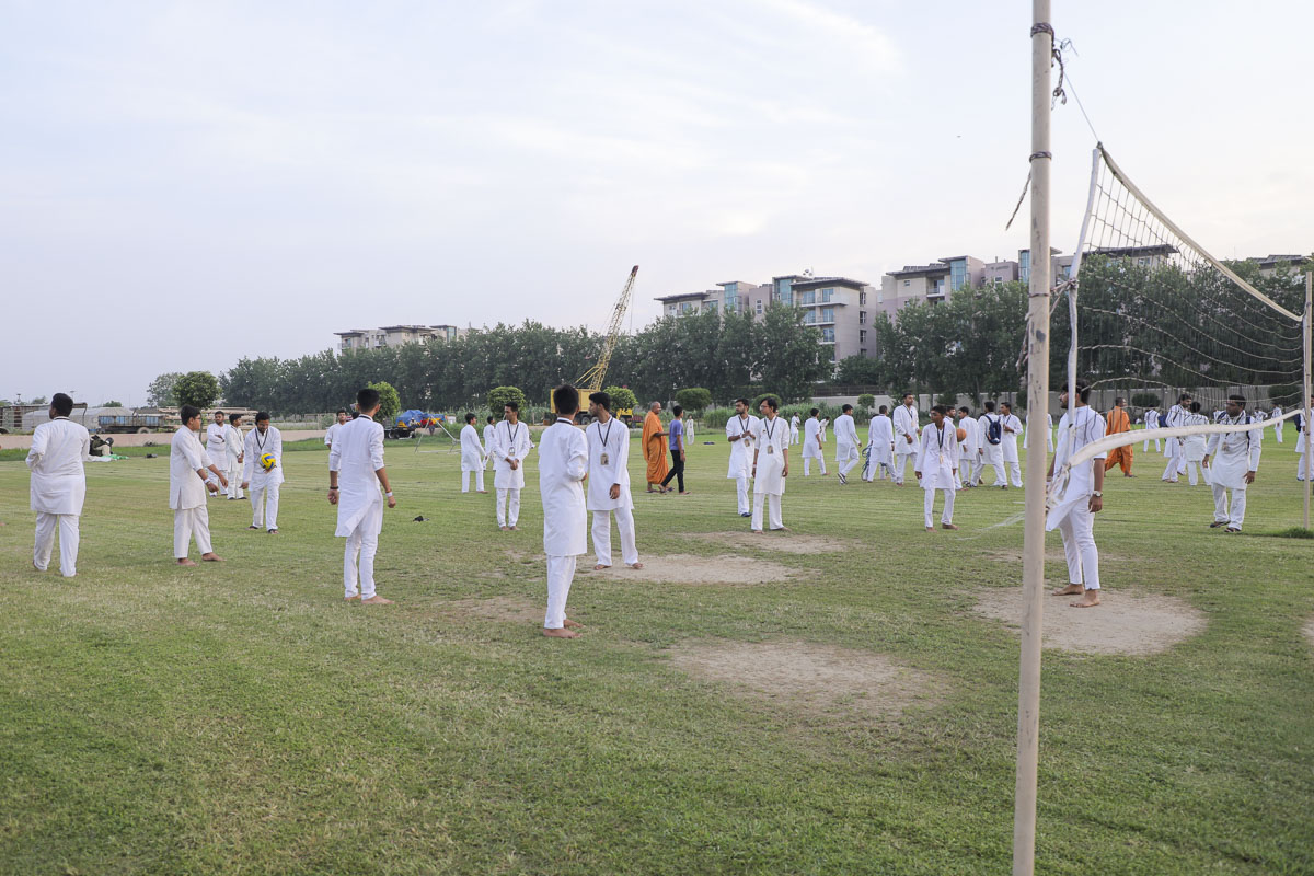 Yuvaks participate in outdoor games