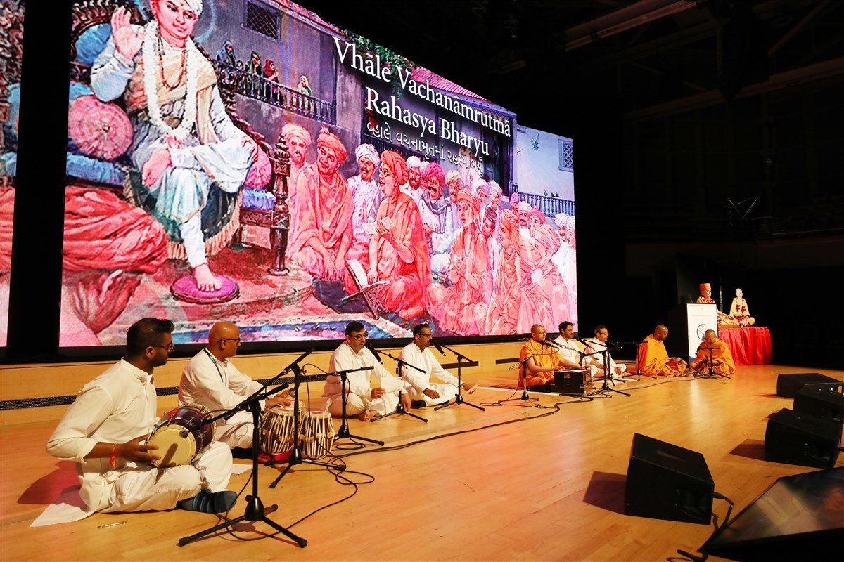 The second day concluded with an uplifting musical performance of kirtans associated with the Vachanamrut
