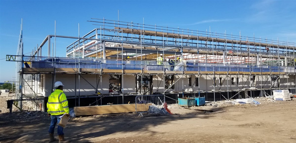 Construction underway - August 2019