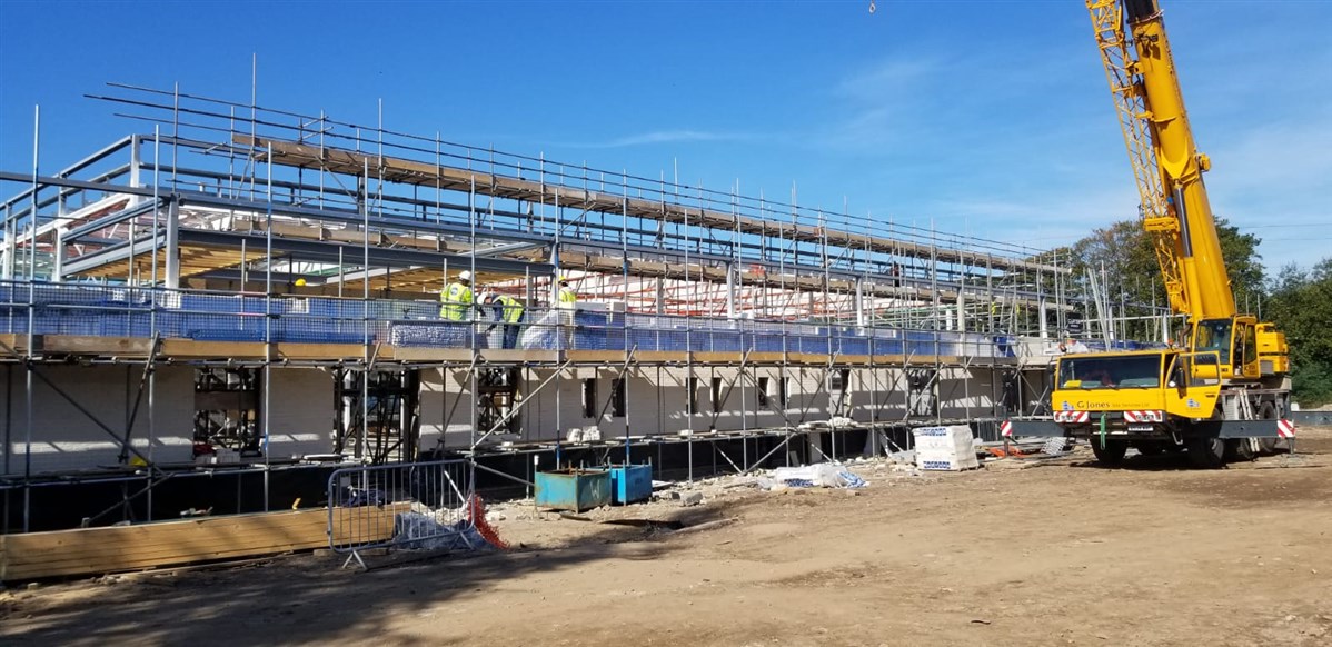 Construction underway - August 2019