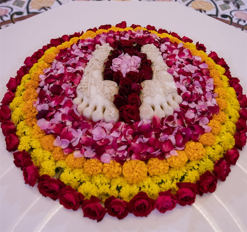 Holy charnarvind of Bhagwan Swaminarayan