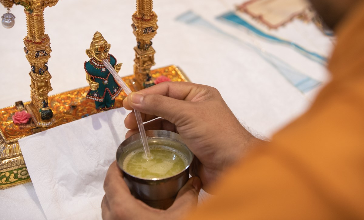 Shri Harikrishna Maharaj morning darshan