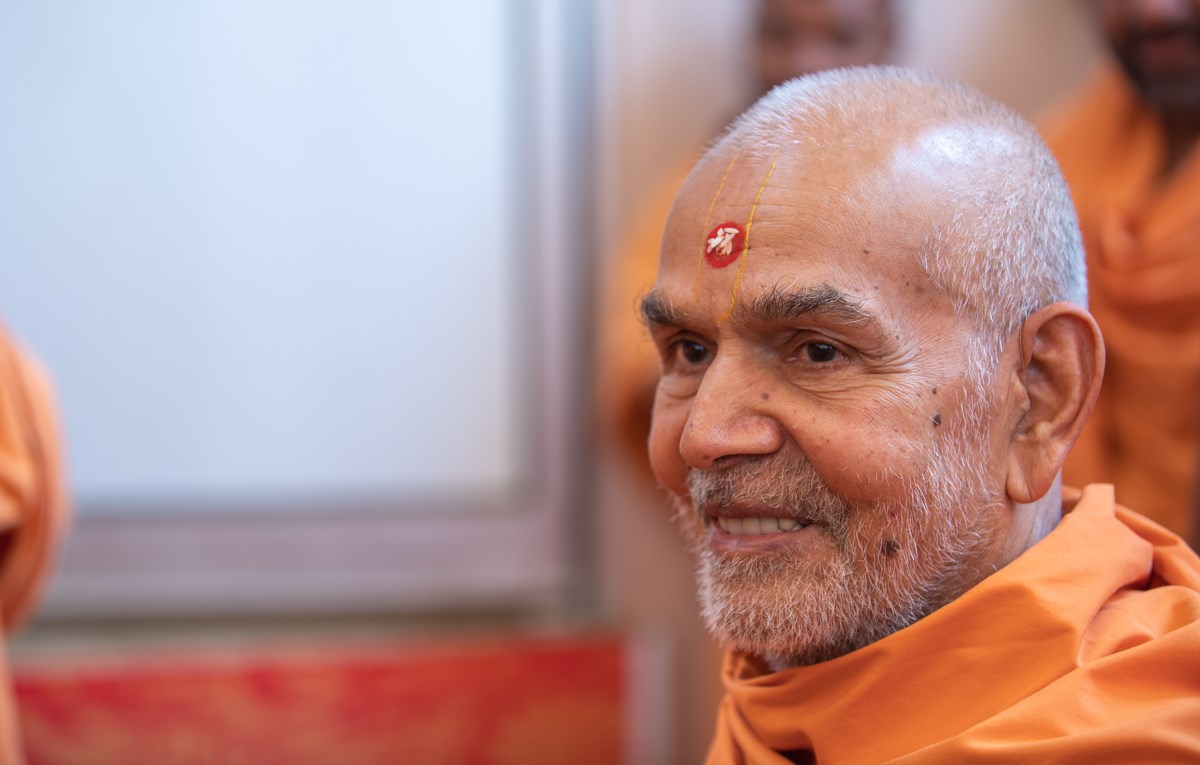 Swamishri in a divine mood