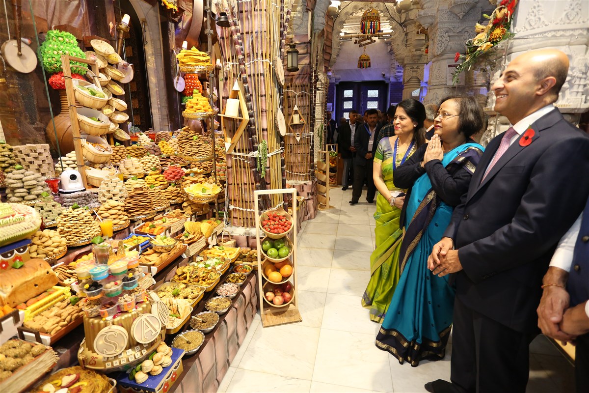 HE The High Commissioner of India to the UK, Ms Ruchi Ghanashyam, also joined celebrants at the Mandir