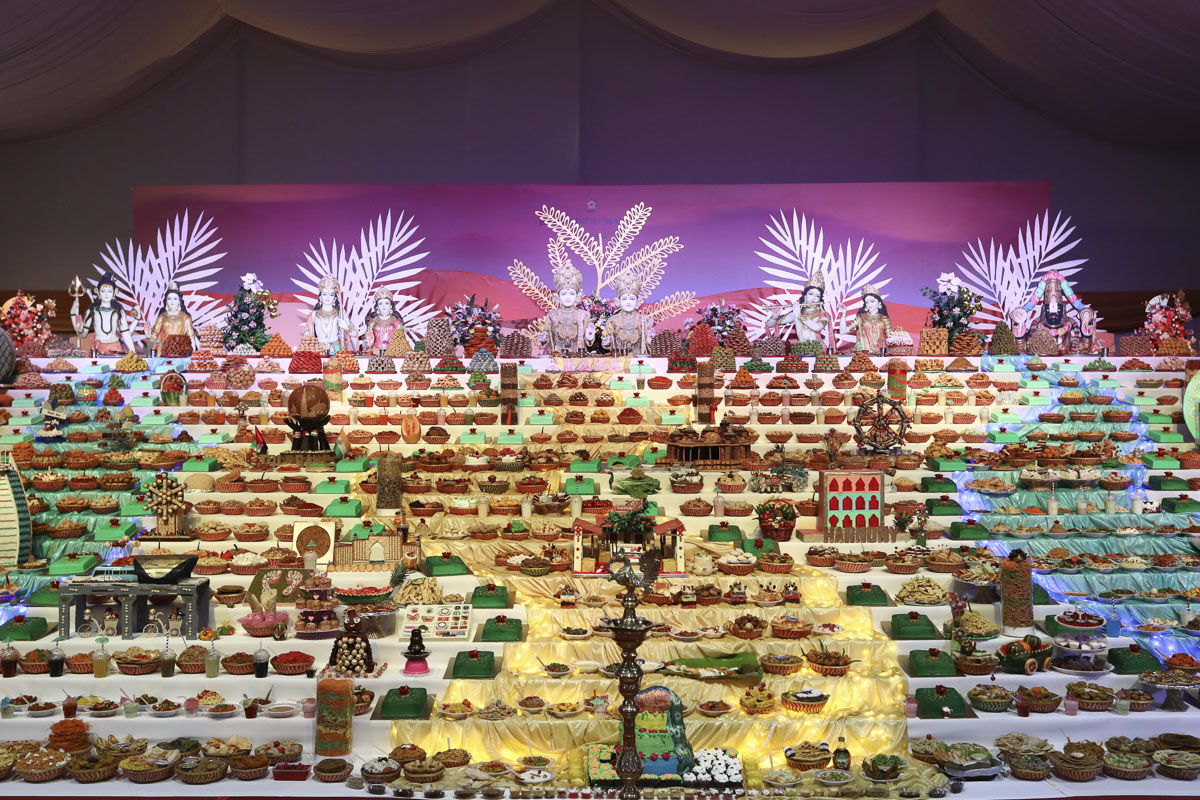 Annakut and Diwali  2019, BAPS Hindu Mandir, Abu Dhabi