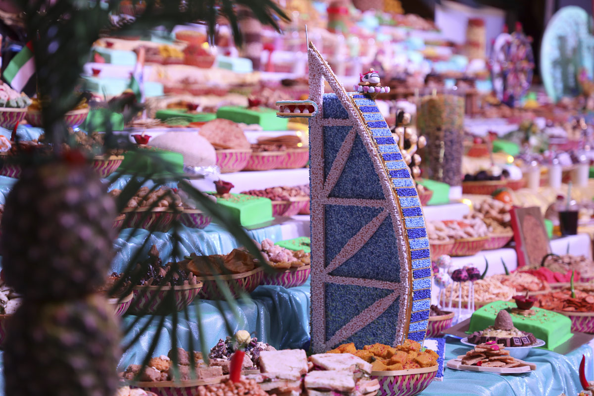 Edible model of the Burj Al Arab