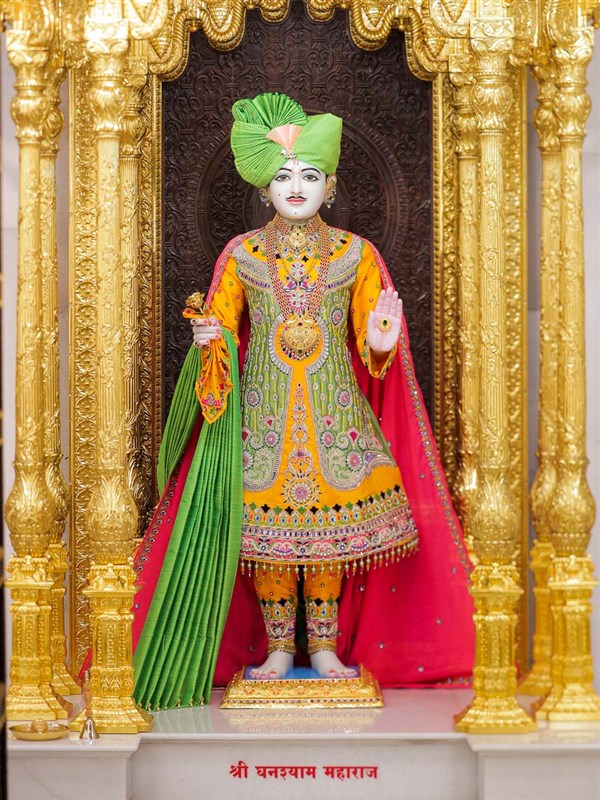 Shri Ghanshyam Maharaj, BAPS Shri Swaminarayan Mandir, Rajkot