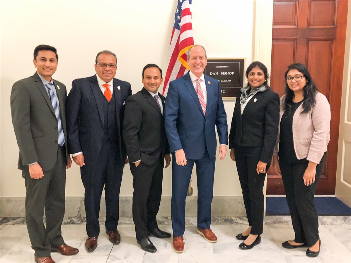 BAPS members meet with Rep. Dan Bishop (NC-9)