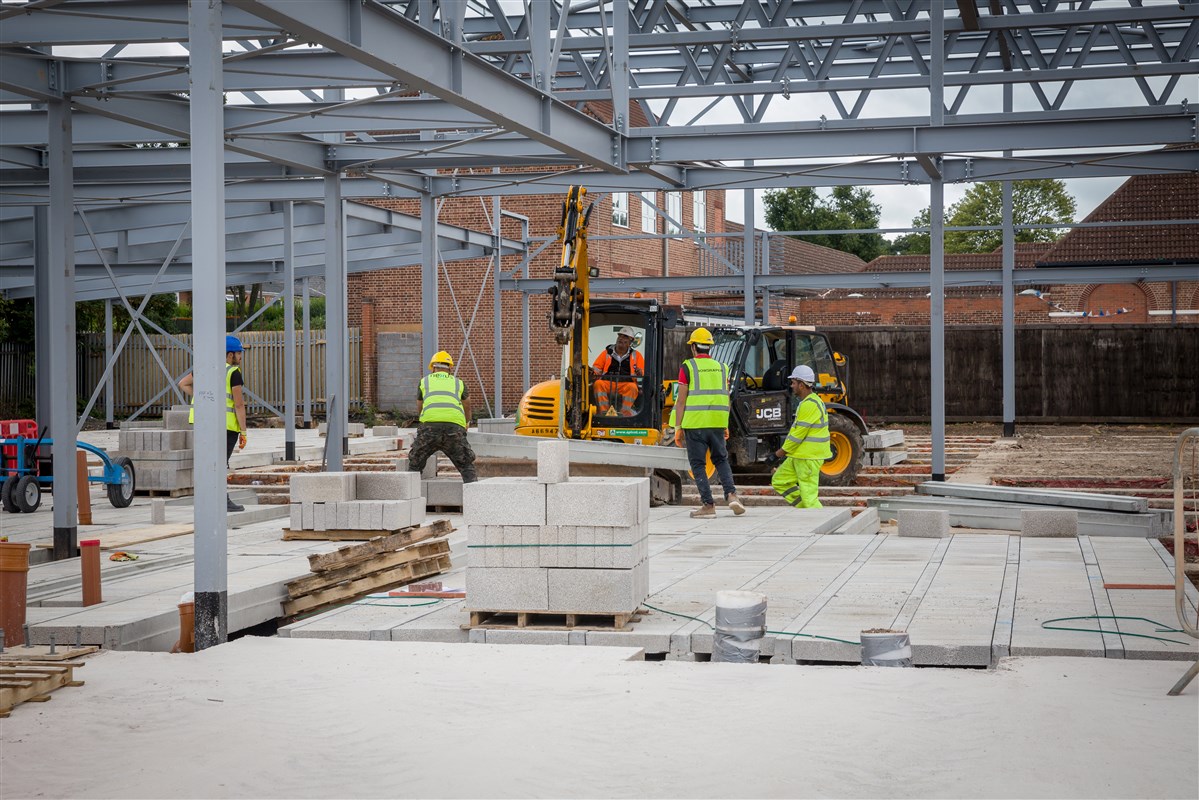 Construction work in progress - August 2019
