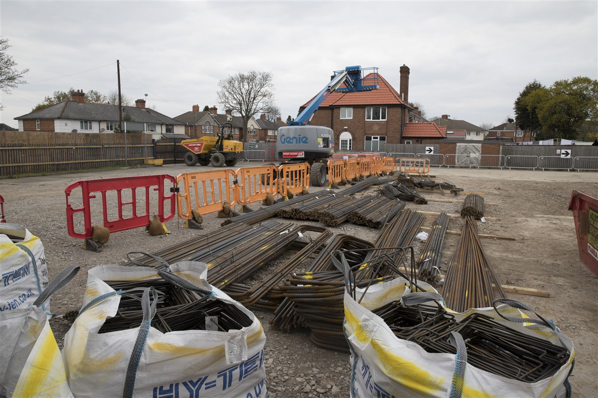 Construction work in progress - April 2019