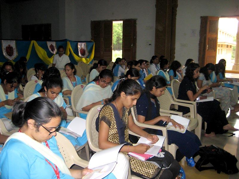 Kishoris attended the Shibir in Sarangpur - Brahmvidyani College